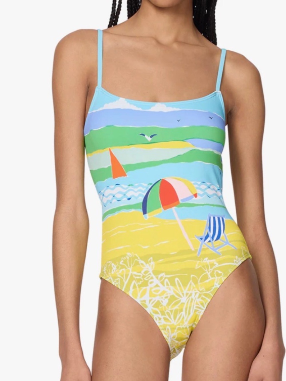 Kate Spade Summer Day One Piece Swimsuit NWT